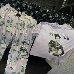 Women’s Pajama Set Selena - Lavender and White